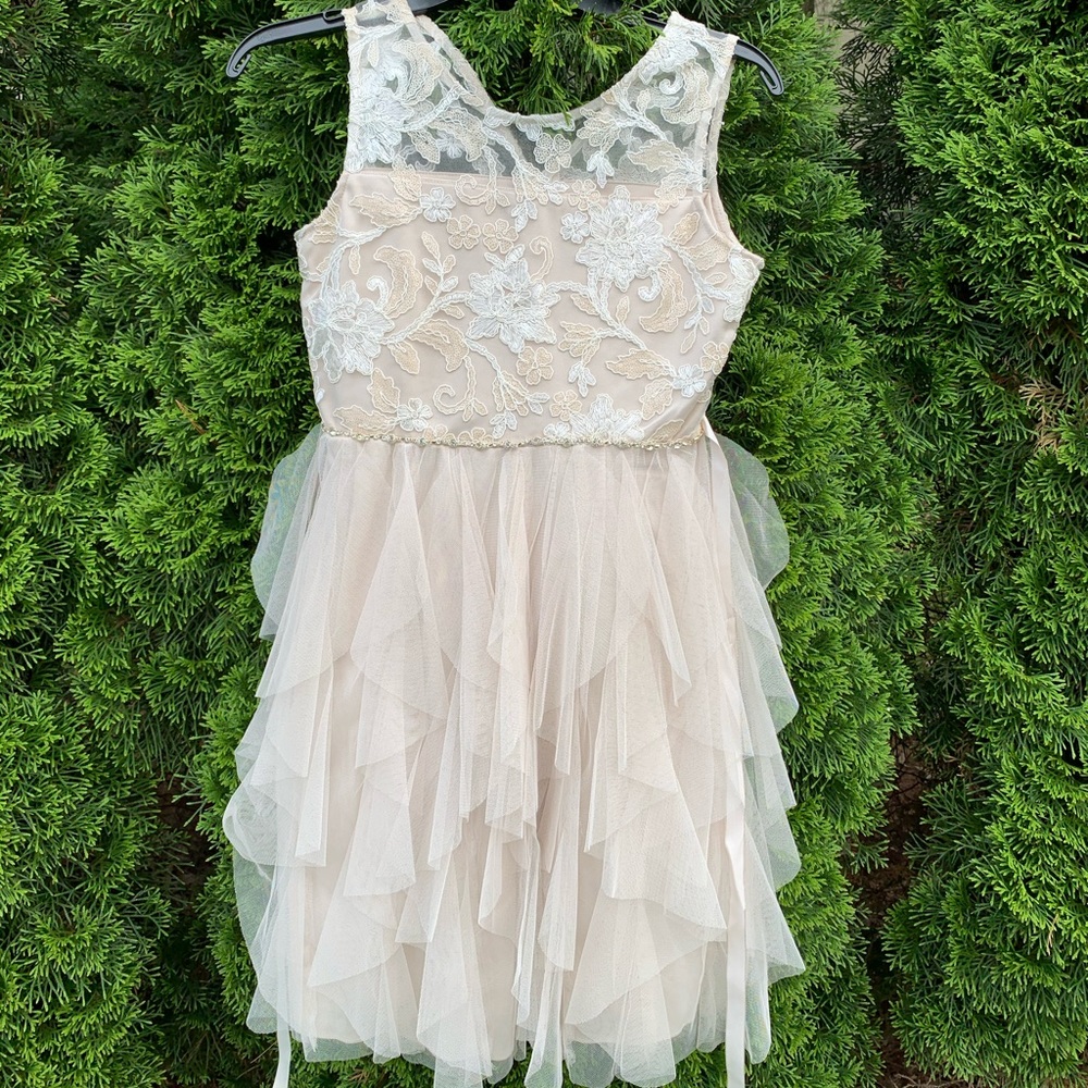 cream formal dress